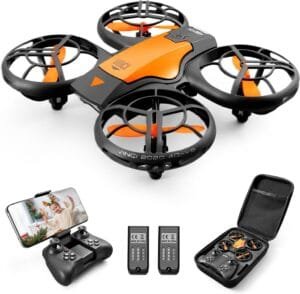 4DRC Mini Drone With 720P HD Camera For Kids, FPV 2.4G WiFi, Upgraded Propeller Guard, 3D Flip, Combat Mode, Induction Of Gravity, Altitude Hold, Headless Mode, One Key Take-Off/Landing