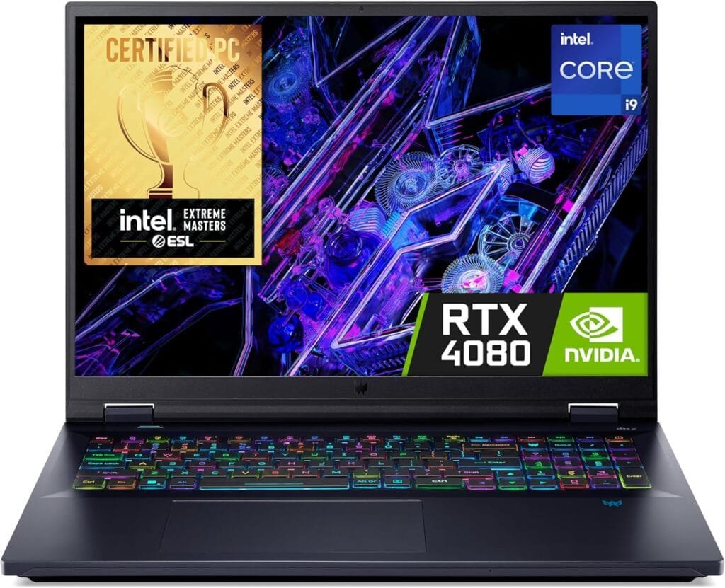Acer Predator Helios 18 PH18-72 Gaming Laptop - Intel Core i9-14900HX, 32GB, 2TB SSD, NVIDIA GeForce RTX 4080 12, 18" WQXGA IPS 240Hz DCI-P3 100%, Windows 11