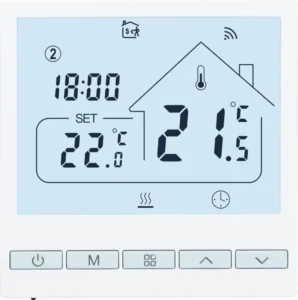 : Beok Tuya Smart Thermostat Heating Thermostat Room Thermostat Wifi Wall Smart Thermostat for Gas/Water Boiler Floor Heating Compatible Alexa, Google