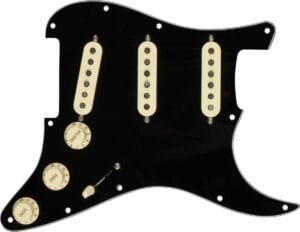 Fender Pre-Wired Strat Pickguard, Custom Shop Fat 50's SSS Electric Guitar Electronics