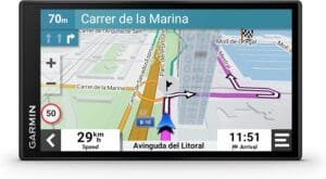Garmin DriveSmart 66,GPS Sat Nav, 6" Display, Map Updates for UK, Ire and Full Europe, Live Traffic via app, Bluetooth Hands-free Calling,Voice Commands/Smart Features