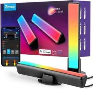 Govee LED Light Bars, Smart WiFi RGBIC TV Backlight, Gaming Lights with Scene and Music Modes, Play Light Bar for PC, TV, Room Decoration, Work with Alexa & Google Assistan