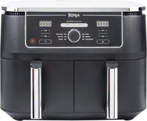 Ninja Foodi MAX Dual Zone Digital Air Fryer, 2 Drawers, 9.5L, 6-in-1, Uses No Oil