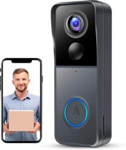 Video Doorbell Wireless Camera Doorbells, 1080P HD Smart WiFi Security Camera Door Bell with PIR Motion Detection