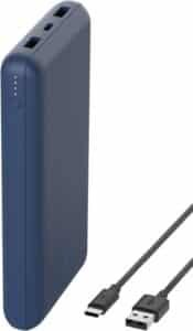 Belkin Power Bank, BoostCharge USB-C Portable Charger 20k w/ 1 USB-C Port and 2 USB-A Ports with USB-C to USB-A Cable for iPhone 16, 16 Plus, 16 Pro, 16 Pro Max, Samsung Galaxy S24, & More