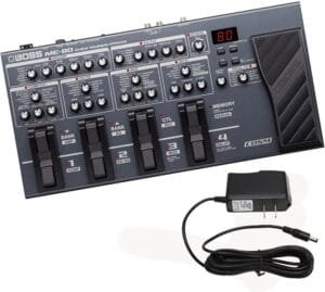 Boss ME-80 Guitar Multiple Effects and Pig Power 9V DC 1000ma Power Supply PP9V Bundle