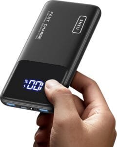 INIU Portable Charger, Slimmest Fast Charging 10000mAh USB C in/Out Power