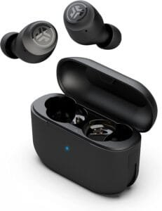 JLab Go Air Pop+ True Wireless Earbuds, In Ear Headphones, Bluetooth Earphones, 35H Playtime Ear Buds, Bluetooth Earbuds with Microphone, USB-C Charging Case, Dual Connect, EQ3 Sound