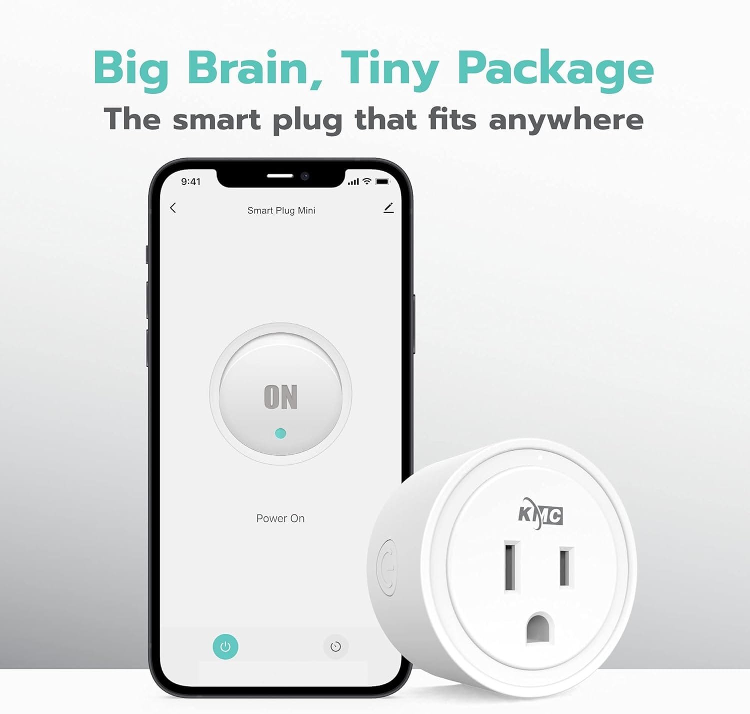 KMC Smart Plug Mini 4-Pack, Wi-Fi Outlets for Smart Home, Remote Control Lights and Devices from Anywhere, No Hub Required, ETL Certified, Works with Alexa and Google Home