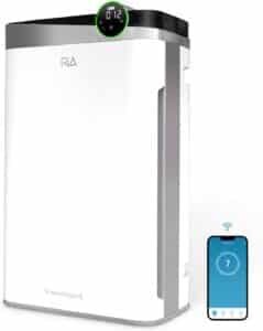 RIA Smart Air Purifier BreezeGuard 2-in-1 Built-in Humidifier - Quiet Industrial Grade Air Cleaner for Large Homes up to 2500 SqFt| Smart App
