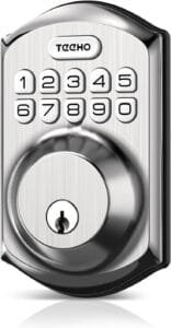 TEEHO TE001 Keyless Entry Door Lock with Keypad - Smart Deadbolt Lock for Front Door with 2 Keys - Auto Lock