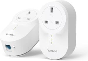 Tenda PH6 AV1000 Passthrough Powerline Adapter Kit with 1 x Gigabit Port (AC Passthrough) for fast & stable network expansion, for 4K/3D/HD