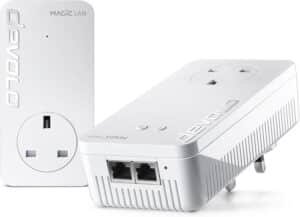 devolo Magic 2–2400 Wi-Fi 5 Next: Starter Kit | 4k/ 8k UHD Streaming | Stable Home Working (Up to 2400 Mbps Powerline, Mesh WiFi 5, G.hn, 3x Gb LAN ports)