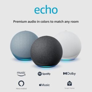 Amazon Echo (4th Gen) | With premium sound, smart home hub, and Alexa