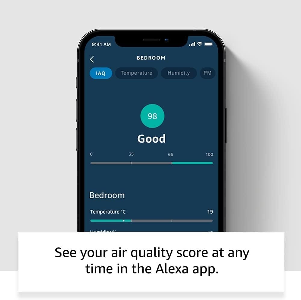 Amazon Smart Air Quality Monitor | Know your air, Works with Alexa