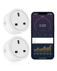 Andizun Smart Plug with Energy Monitoring, 20A Alexa Plug with Voice & Remote Control, 2.4GHz WiFi Plugs Work with Alexa, Timer & Schedule Function