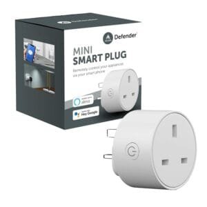 Defender Smart Plug - Alexa & Google Home Compatible - Wireless Voice Controlled Home Automation - Wifi Socket Remote Control Plug - Wireless Socket - Control Timer Schedule Plug Socket
