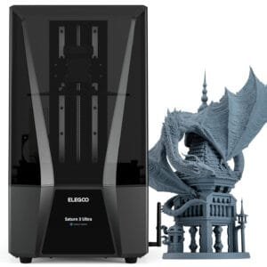 ELEGOO Saturn 3 Ultra MSLA 3D Printer with 10" 12K Monochrome LCD, Wi-Fi Transfer, ACF Release Liner Film, Desktop Resin 3D Printer with Large Printing Size of 8.62 x 4.84 x 10.24 inches