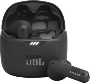 JBL Tune Flex TWS In-Ear Headphones, Waterproof, True Wireless, with Noise Cancelling, in Black, Up to 32 Hours of Music Playback