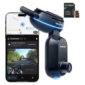 Nextbase® iQ 4K Smart HD Dash Cam Car with 4G/LTE and GPS, 64GB Micro SD Card Bundle, 2160p Dash Cam with Front & Inner View, 1440p Dash Cam 4K with Smart Sense Parking, Emergency SOS, Roadwatch AI
