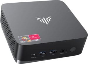 NiPoGi AM16 Mini PC Α-MD Ryzen 5 PRO 5675U (Better than 5560U/5600U, 6C/12T, Max.4.3GHz), Mini Computer 32GB Dual Channels + 512GB M.2 NVME SSD, WiFi6/BT5.2/Triple Display Desktop
