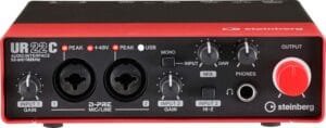 Steinberg UR22C USB 3.0 Audio Interface with Cubase AI, Cubasis LE and Steinberg Plus Software Package RED