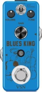 VSN Overdrive Guitar Pedal, Blues Driver Guitar Effects Pedal, Classic Overdrive Guitar Pedal Blues Drive Vintage Overdrive Effect Warm/Hot 2 Modes for Pedal Mini Size True Bypass