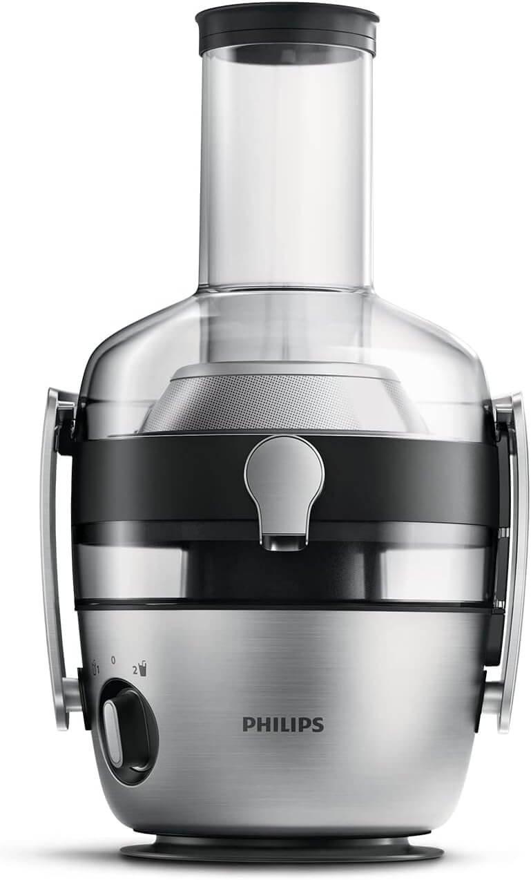 Philips HR1921/20 Juicer, FibreBoost QuickClean Technology, Pre-rinse Function, 1100 W, Stainless Steel, 1100 W