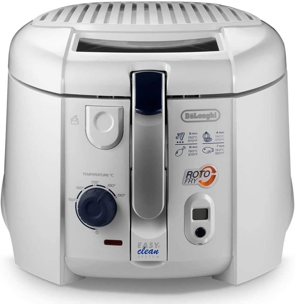 DeLonghi F 28313.W Stand-Alone Deep Fryer 1.1L 1800W White Fryer - fryers (Deep Fryer, 1.1 L, 1 kg, 150 °C, 190 °C, White)