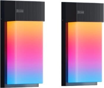 Govee Outdoor Wall Lights RGBIC, 1500LM Smart LED Wall Light with 45 Scene Modes, IP65 Waterproof for Outside Light, DIY Lighting Effects, Works with Alexa, Google Assistant and Matter, 2 Packs