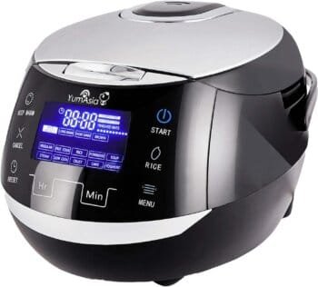 Yum Asia Sakura Rice Cooker with Ceramic Bowl and Micom Fuzzy Logic (YUM-EN15), 6 Rice Cooking Modes, 6 Multi-cooker Modes, Motouch LED Display, 1.5 Litre Capacity, 220-240V UK/EU Power