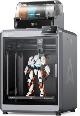 Creality Official K2 Plus Combo 3D Printer, Multi Color Printing with CFS 600mm/s High-Speed Full Auto-Leveling Dual Al Camera Next-Gen Direct Drive Extruder Build Volume 13.78x13.78x13.78 inch