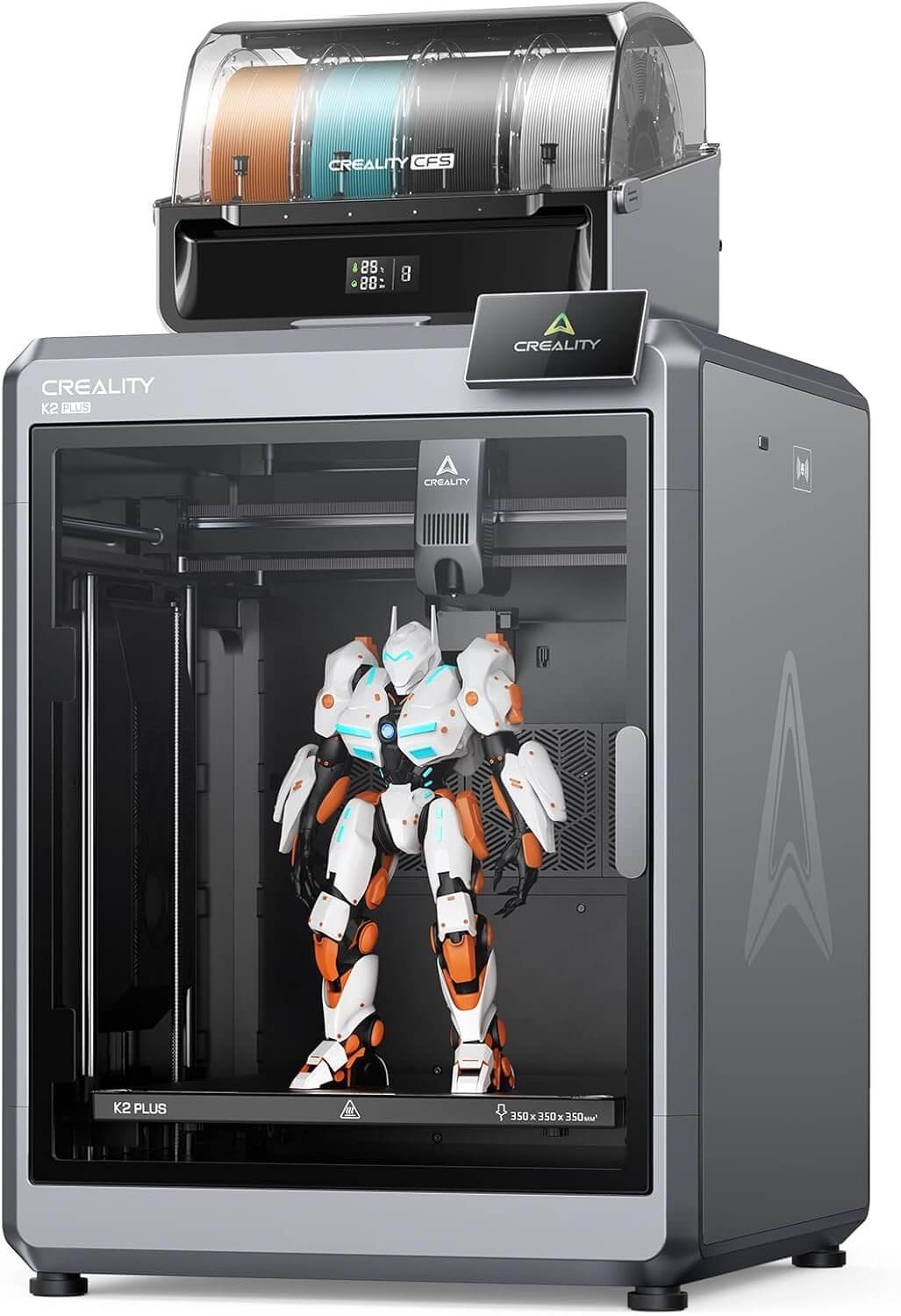 Creality Official K2 Plus Combo 3D Printer, Multi Color Printing with CFS 600mm/s High-Speed Full Auto-Leveling Dual Al Camera Next-Gen Direct Drive Extruder Build Volume 13.78x13.78x13.78 inch