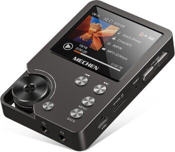 MP3 Player, MECHEN Lossless DSD High Resolution Portable Digital Audio Music Player with 64GB Memory Card, DAC HiFi Lossless Audio Player,Support up to 256GB (Gray)