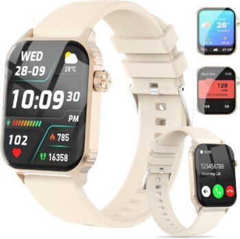 Smart Watches for Women Men, 1.83" HD Smartwatch with 120 Sports Modes, Heart Rate/Sleep Monitor, IP67 Waterproof, Bluetooth Call & Music Control for iPhone/Android