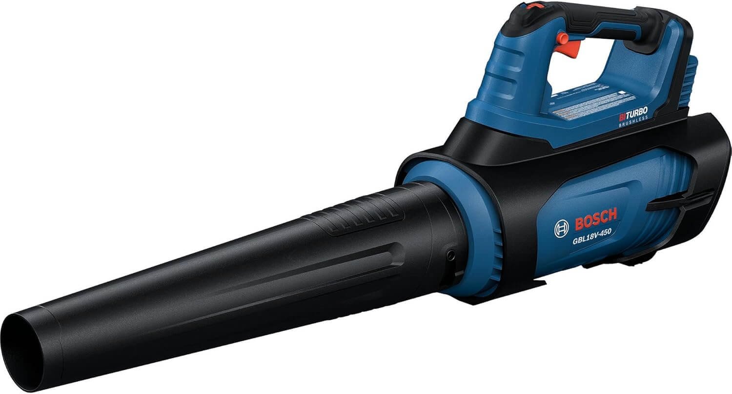 BOSCH GBL18V-450N PROFACTOR™ 18V Cordless Blower - High Performance Brushless Motor, 450 CFM, 123 MPH Air Speed, Ergonomic Design, Lightweight & Low Noise