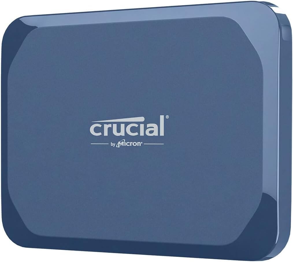 Crucial X10 4TB Portable SSD, Up to 2,100MB/s, USB 3.2 USB-C, External Solid State Drive, Compatible with Windows, Mac & Android, Durable Storage for Games, Photos & Files