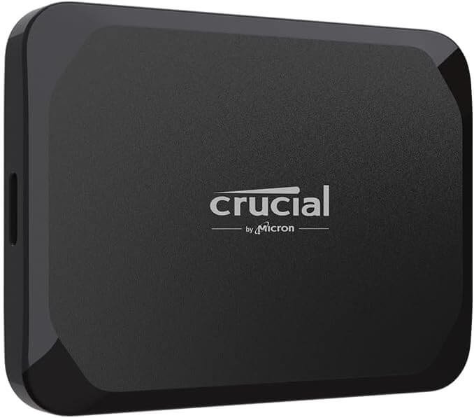  Crucial X9 1TB Portable SSD, Up to 1050MB/s, USB 3.2 USB-C, External Solid State Drive