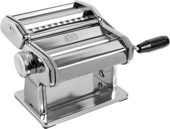 MARCATO Made in Italy Atlas 150 Classic Manual Pasta Maker Machine, Chrome Steel. Makes Lasagna, Fettuccine & Tagliolini