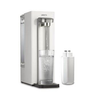 Brita Hub Compact Instant Powerful Countertop Water Filter System, Reduces 70+ Contaminants, 9 Cup Water Reservoir, Includes 6 Month Carbon Block Filter