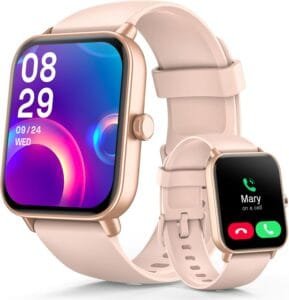Smart Watch for Women Answer/Make call & Alexa Built-in, 1.8" Fitness Watch Men with 100+ Sport Modes & IP68 Waterproof