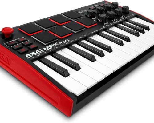 AKAI Professional MPK Mini MK3 – 25 Key USB MIDI Keyboard Controller with 8 Backlit Drum Pads, 8 Knobs and Music Production Software Included