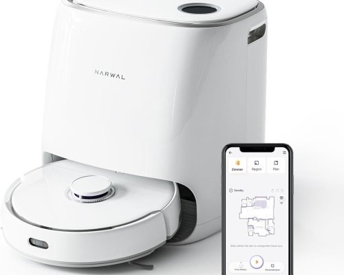 ARWAL Freo Robot Vacuum Cleaner with Mop Function and Automatic Docking Station (Freo Mode and DirtSense Dirt Detection, Rotating Mops, Smart Swing Edge..