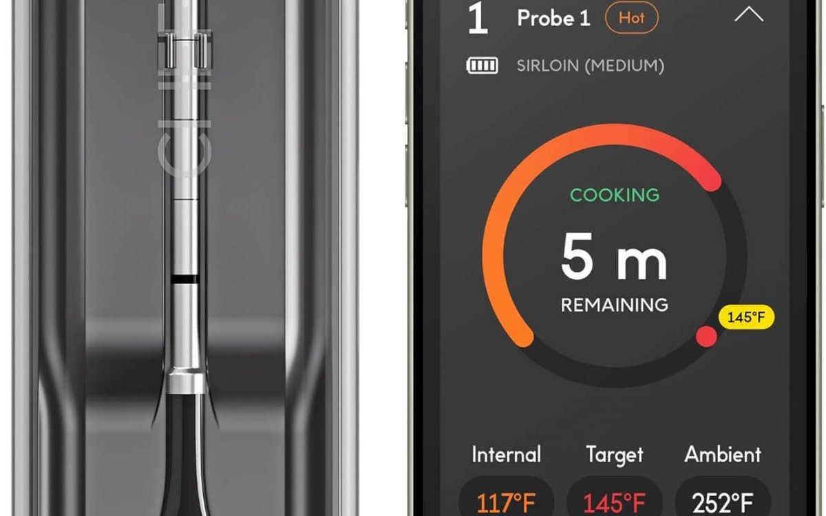 CHEF iQ Sense [2025 Model] | Smart Wireless Meat Thermometer | Ultra-Thin Probe | WiFi Unlimited Range | 1000°F Heat Safe | 5 Sensors | BBQ, Grill, Oven, Smoker, Air Fryer | Gen3