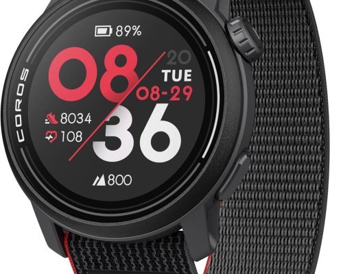 COROS PACE 3 Sport Watch GPS, Lightweight and Comfort, 17 Days Battery Life, Dual-Frequency GPS, Heart Rate and SpO2, Navigation, Sleep Track, Training Plan, Run, Bike, and Ski -Ink Nylon
