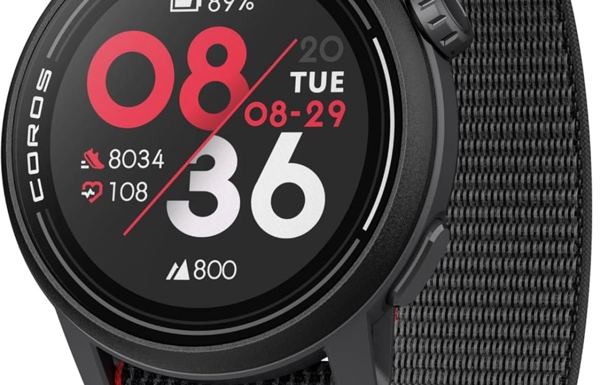 COROS PACE 3 Sport Watch GPS, Lightweight and Comfort, 17 Days Battery Life, Dual-Frequency GPS, Heart Rate and SpO2, Navigation, Sleep Track, Training Plan, Run, Bike, and Ski -Ink Nylon