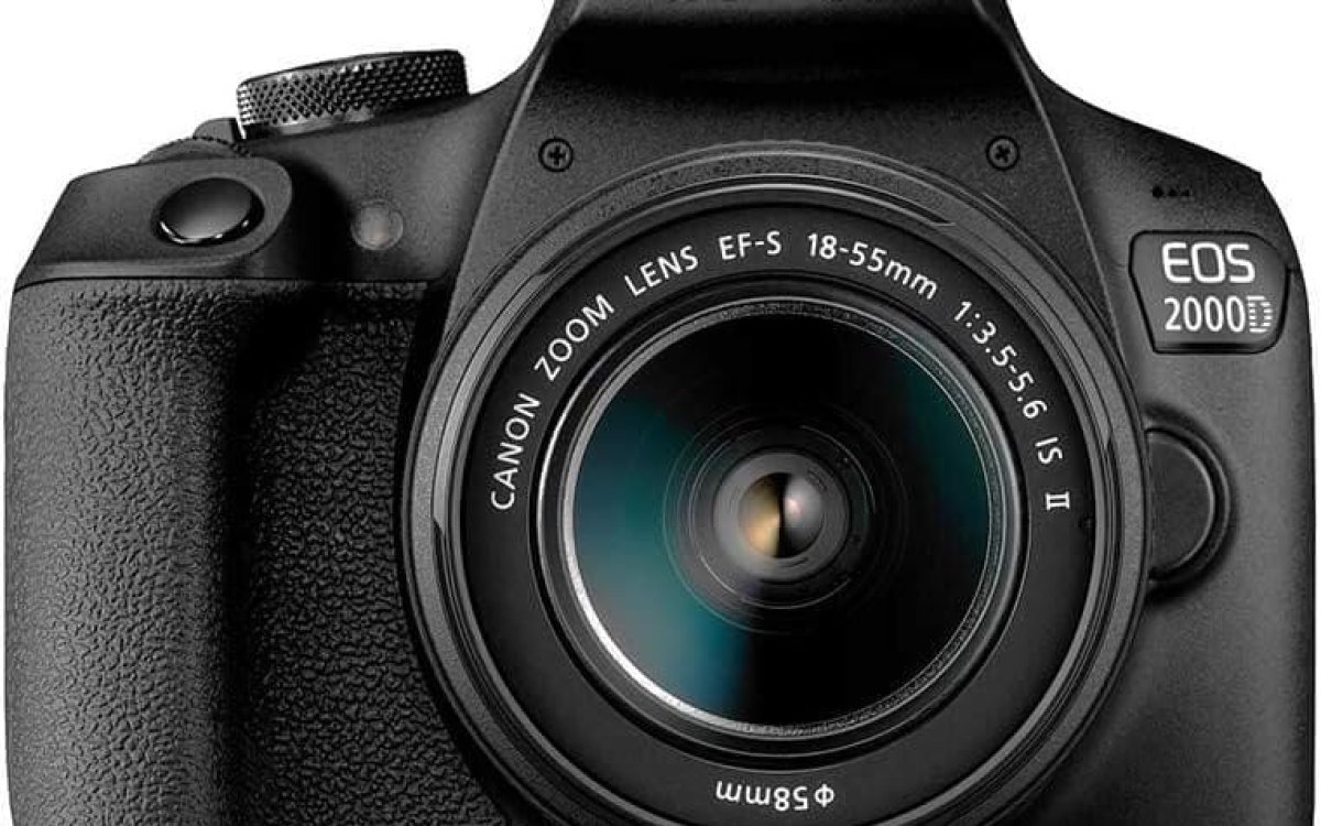Canon EOS 2000D DSLR Camera and EF-S 18-55 mm f/3.5-5.6 IS II Lens - Black