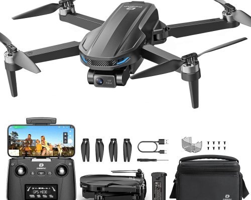 DEERC D65 4K EIS Camera Drone with 2-Axis Gimbal for Adults, 26-Min Long Flight Time, Easy GPS Quadcopter with Brushless Motor, 30FPS, Auto Return, Follow Me, Under 249g