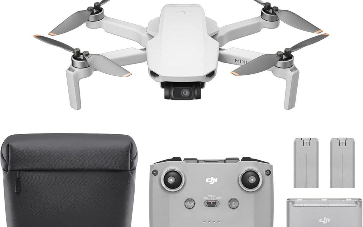 DJI Mini 4K Fly More Combo, Drone with 4K UHD Camera for Adults, Under 249 g, 3-Axis Gimbal Stabilization, 10km Video Transmission, Auto Return, 3 Batteries for 93-Min Max Flight Time