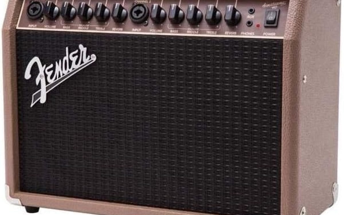 Fender Acoustasonic Guitar Amp for Acoustic Guitar, 40 Watts, with 2-Year Warranty 2x6.5 Inch Speakers, Chorus Effect, Dual Front-panel Inputs, 9.8Dx17.6Wx15.5H Inches